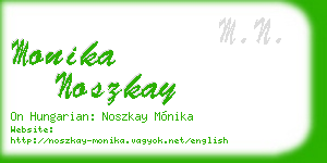 monika noszkay business card